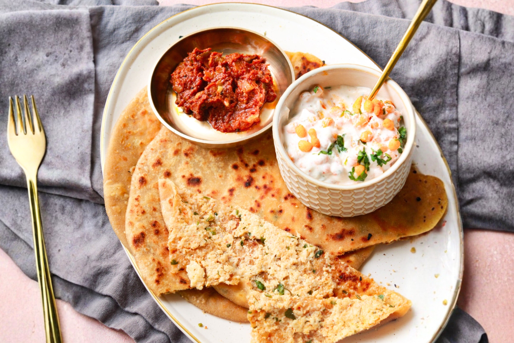 Paneer Paratha Combo